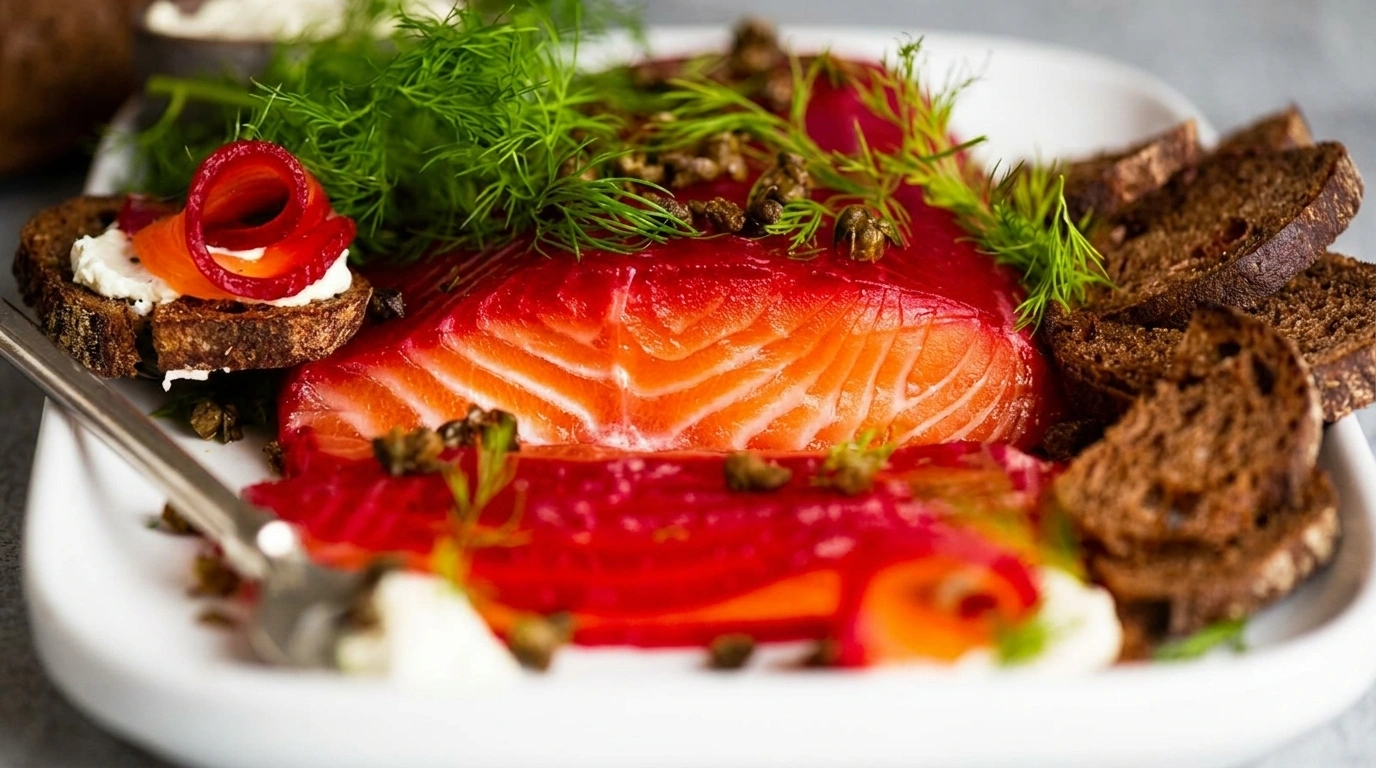 Rödbetsgravad lax